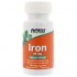 Now Foods, Нау Фудс Железо, Iron 18 мг, 120 вегетарианских капсул