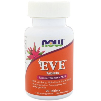Now Foods, Нау Фудс Ева, Eve Мультивитамины для женщин, 90 таблеток