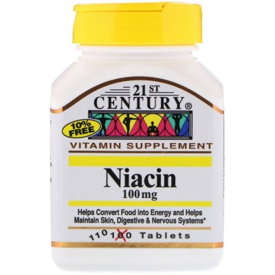 21st Century, 21 Век Ниацин 100 мг, 110 таблеток