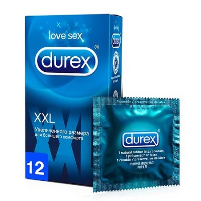 Презервативы Durex XXL увеличенного размера 12 шт.